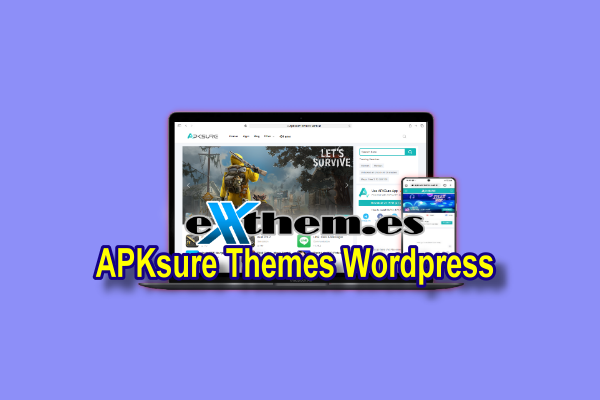 APKSure WordPress APK Themes with License Key by Exthemes Dev